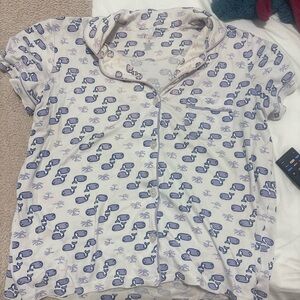 Roller Rabbit Blue Whales Top